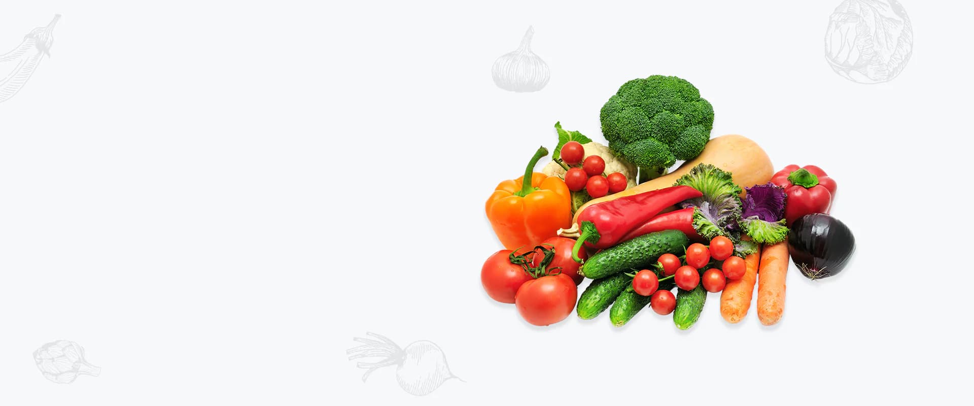 Fresh vegetable banner